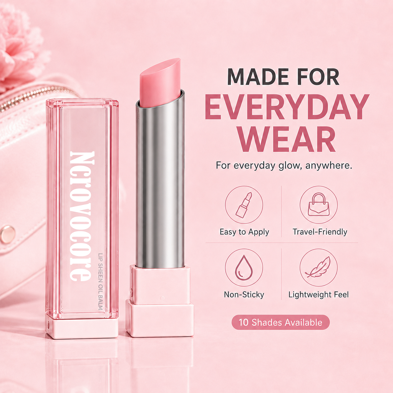 🔥Last Day Buy 1 Get 1 Free|Ncrovocore GLOW VEIL LIP SHEEN OIL BALM
